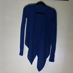 American Eagle Blue with Sparkle Wool Blend Cardigan size XS